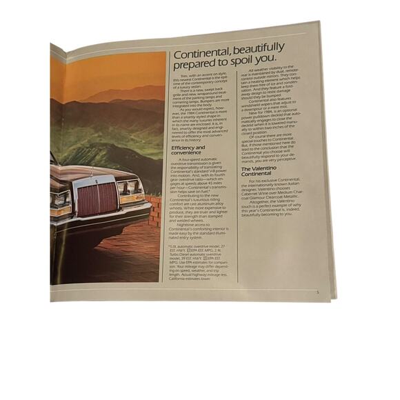 1984 Lincoln Sales Brochure Catalog + A Report Continental Mark VII Town Car VTG - Picture 6 of 7